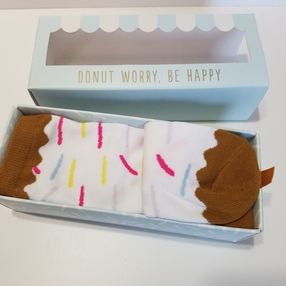 Donut Worry, Be Happy. Donut Socks